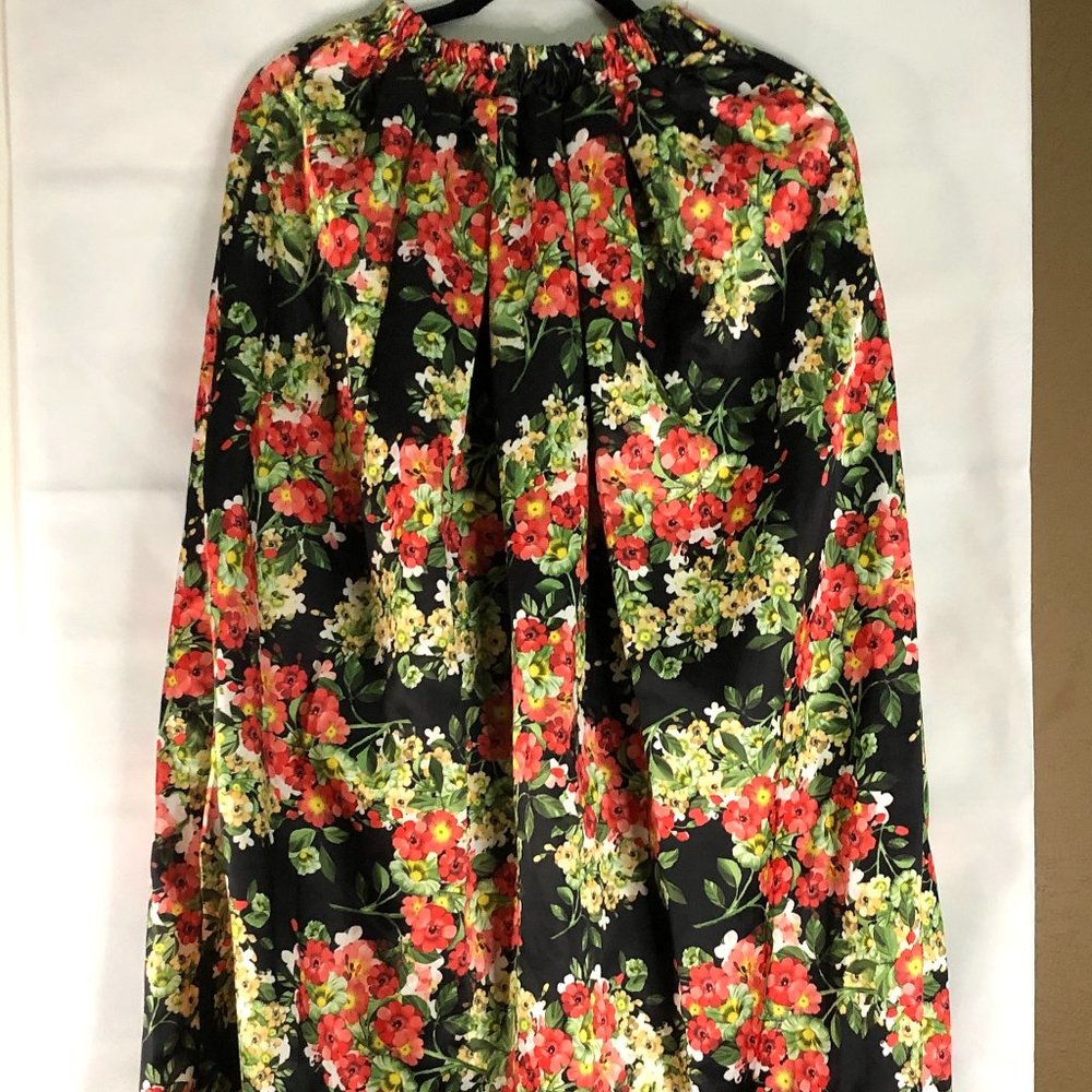 NEW Black Floral Maxi Skirt